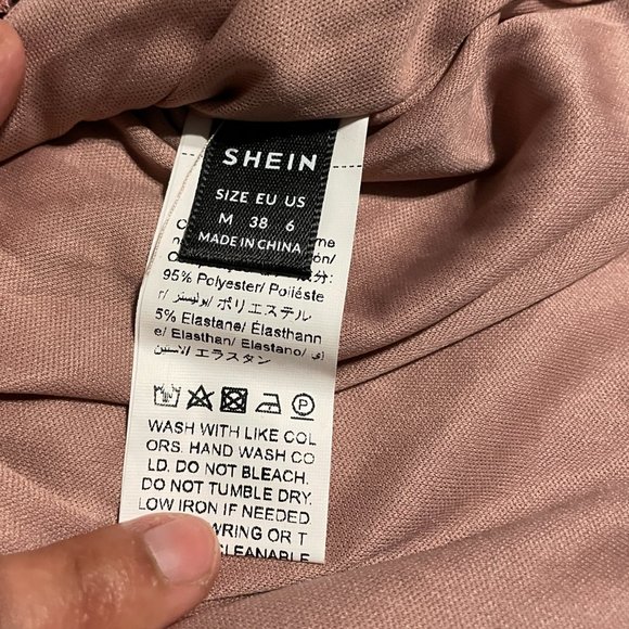 SHEIN Allurite Split Thigh Pink Sequins Cami Dress - Picture 4 of 6